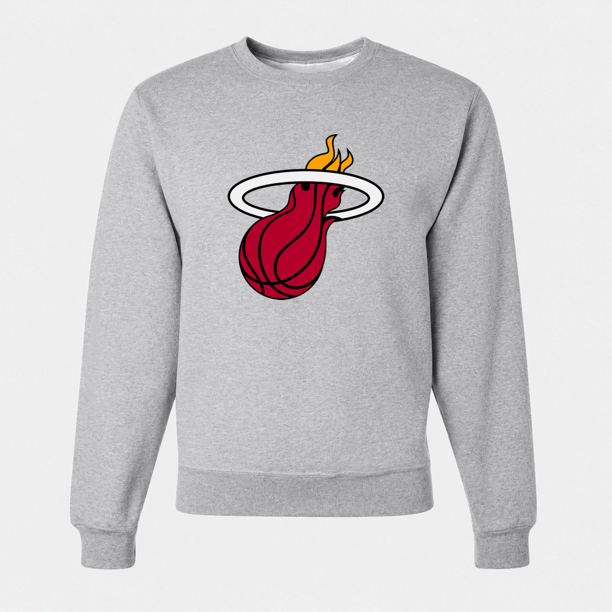 Men's Miami Heat Crewneck Sweatshirt - Gray