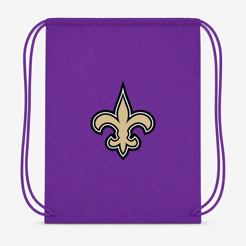 New Orleans Saints Drawstring Bag - Purple