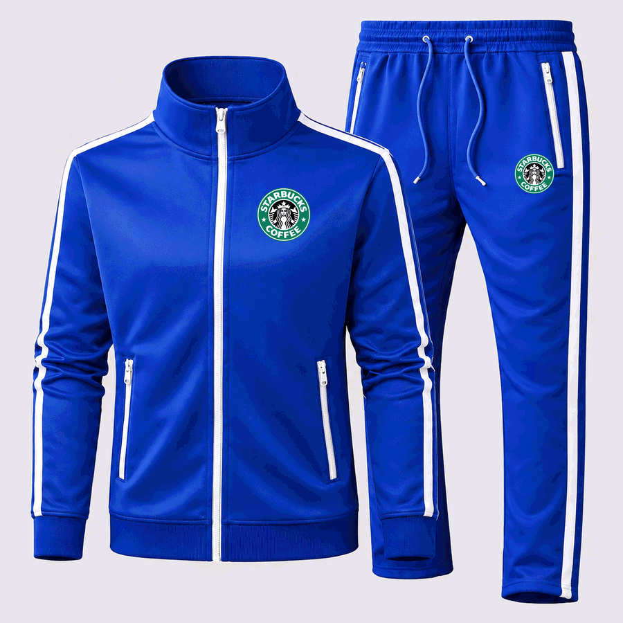 starbucks starbucks icon free tracksuit in Royal Blue