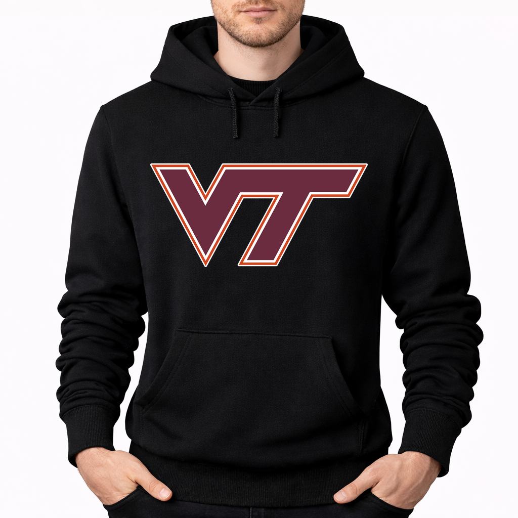 Men's Virginia Tech Hokies Pullover Hoodie - Black