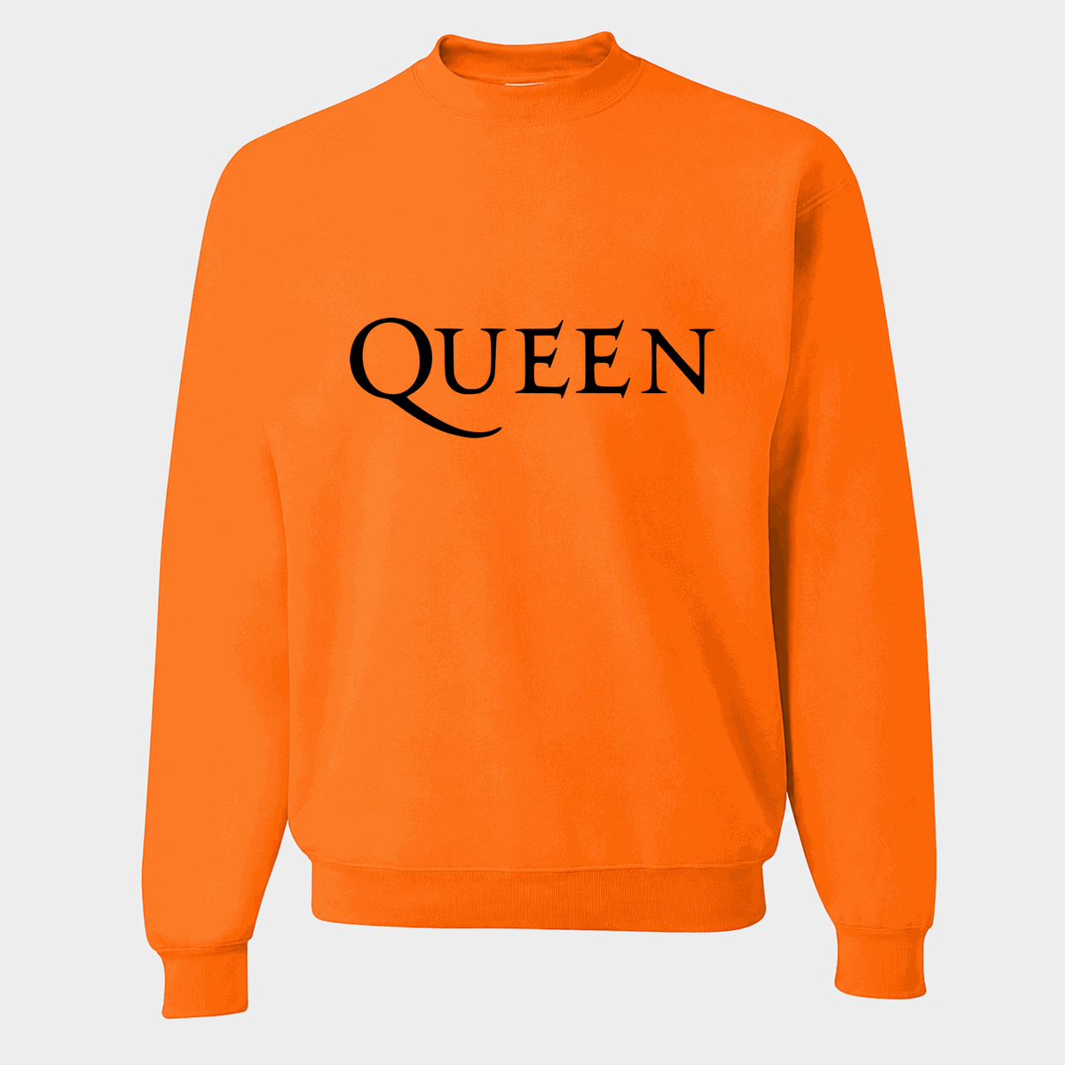 Men's Queen Crewneck Sweatshirt - Orange