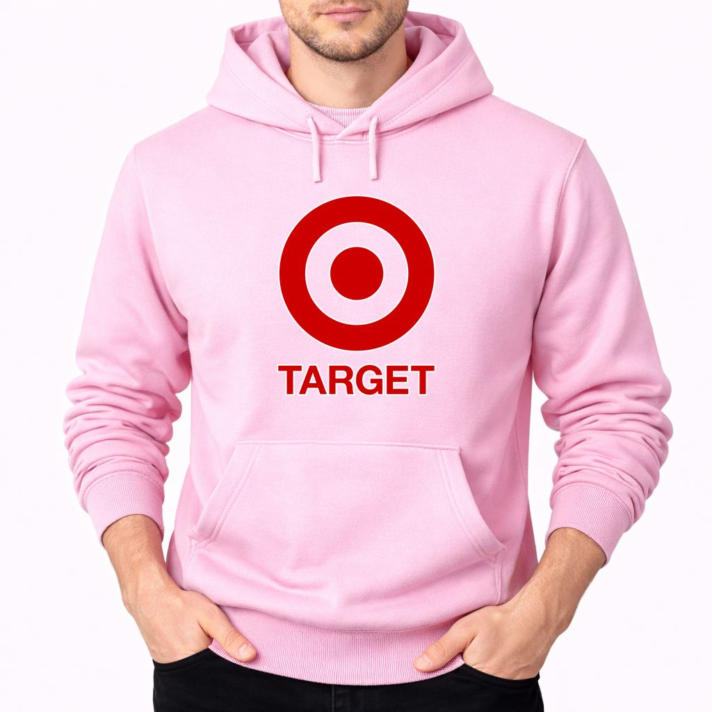 Men's Target Pullover Hoodie - Pink