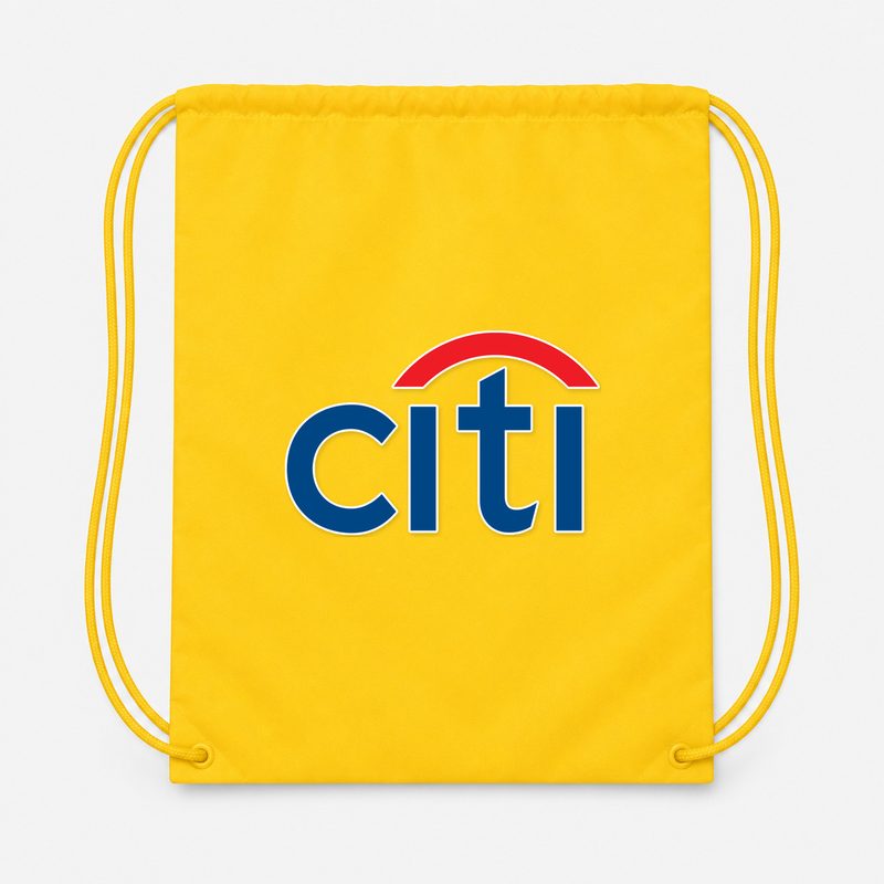 Citi Bank Drawstring Bag - Yellow