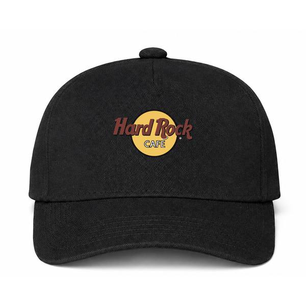 Hard Rock Cafe Logo Black Dad Baseball Cap Hat