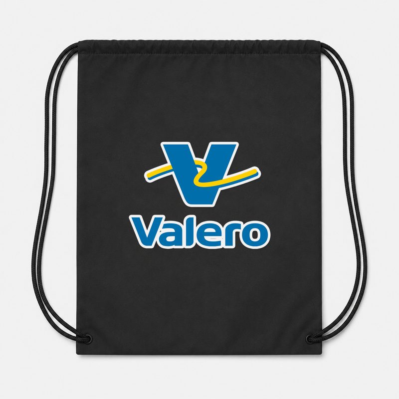 Valero Gas Station Drawstring Bag - Black