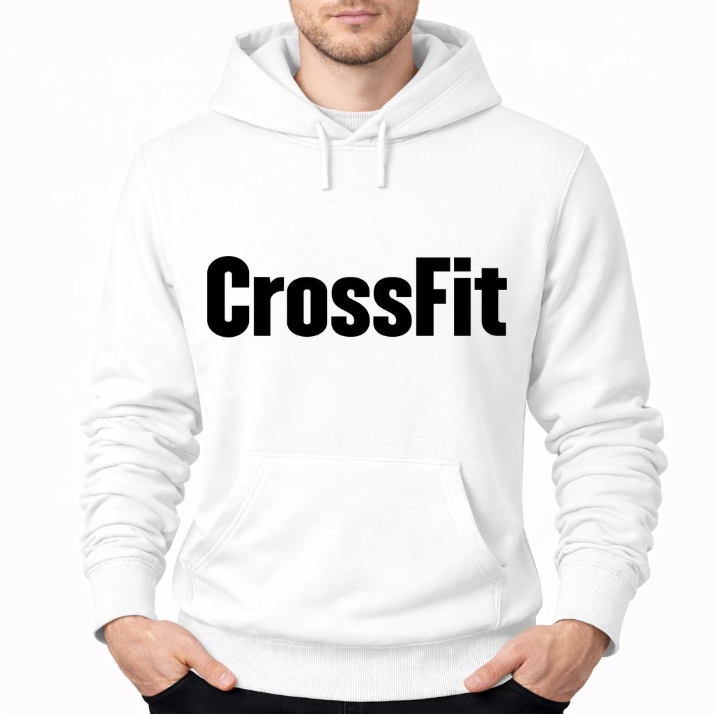 Men's Crossfit Pullover Hoodie - White