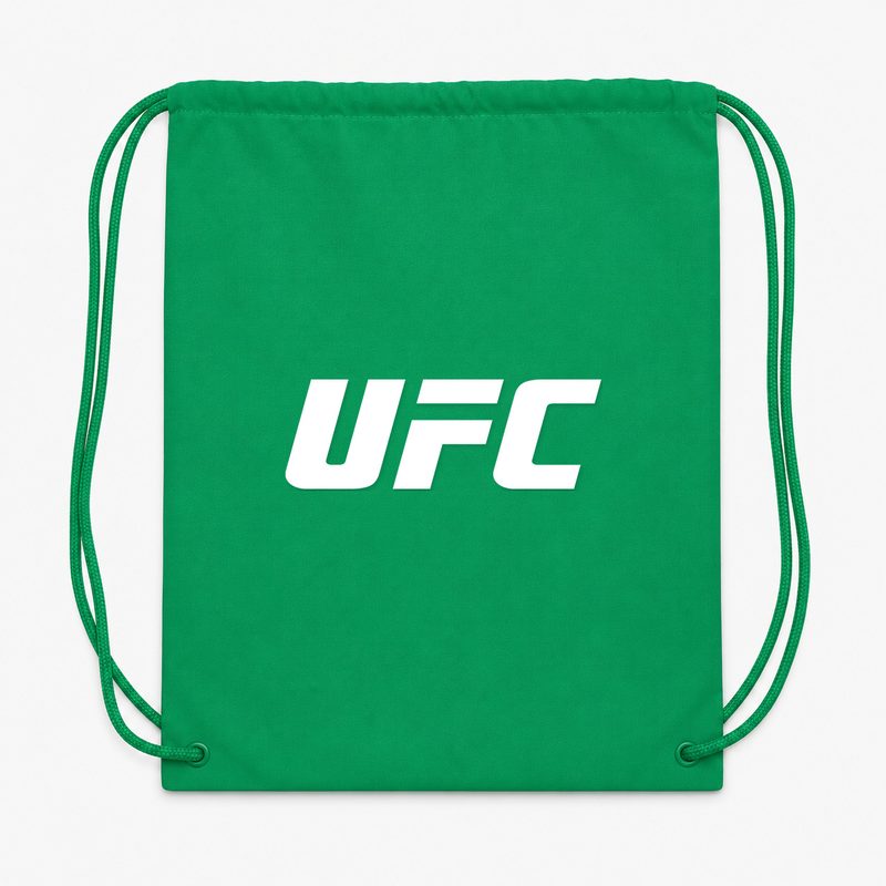 UFC White Drawstring Bag - Green