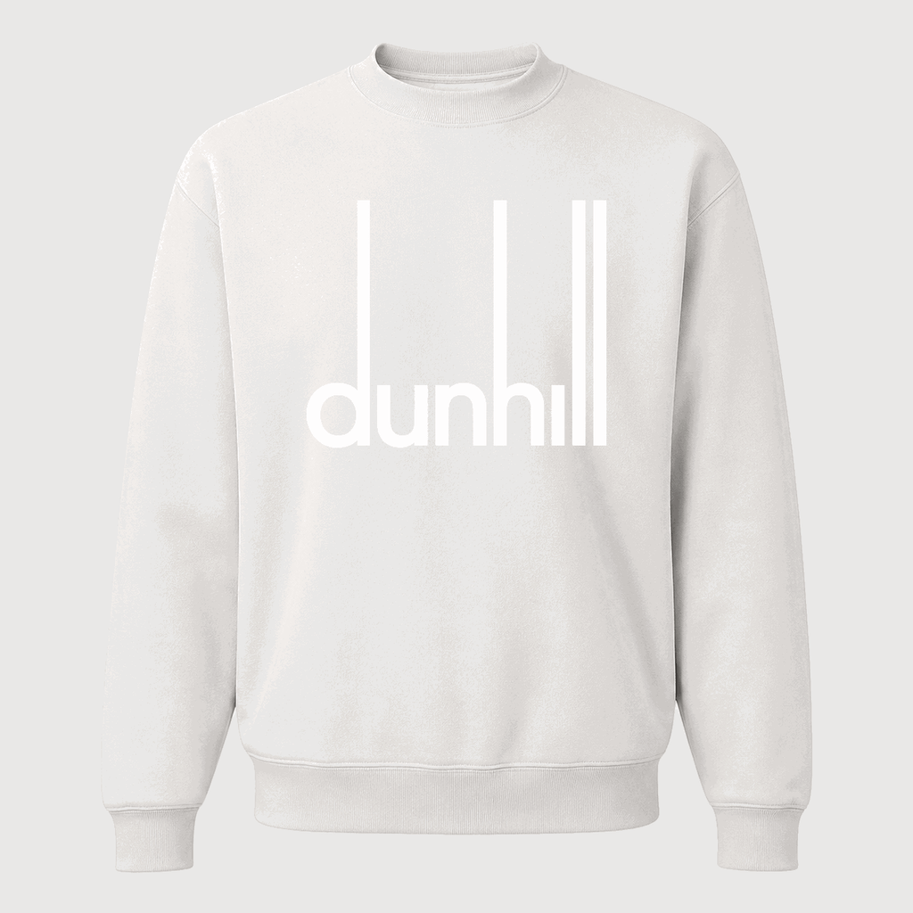 Men's Dunhill Logo Crewneck Sweatshirt - White