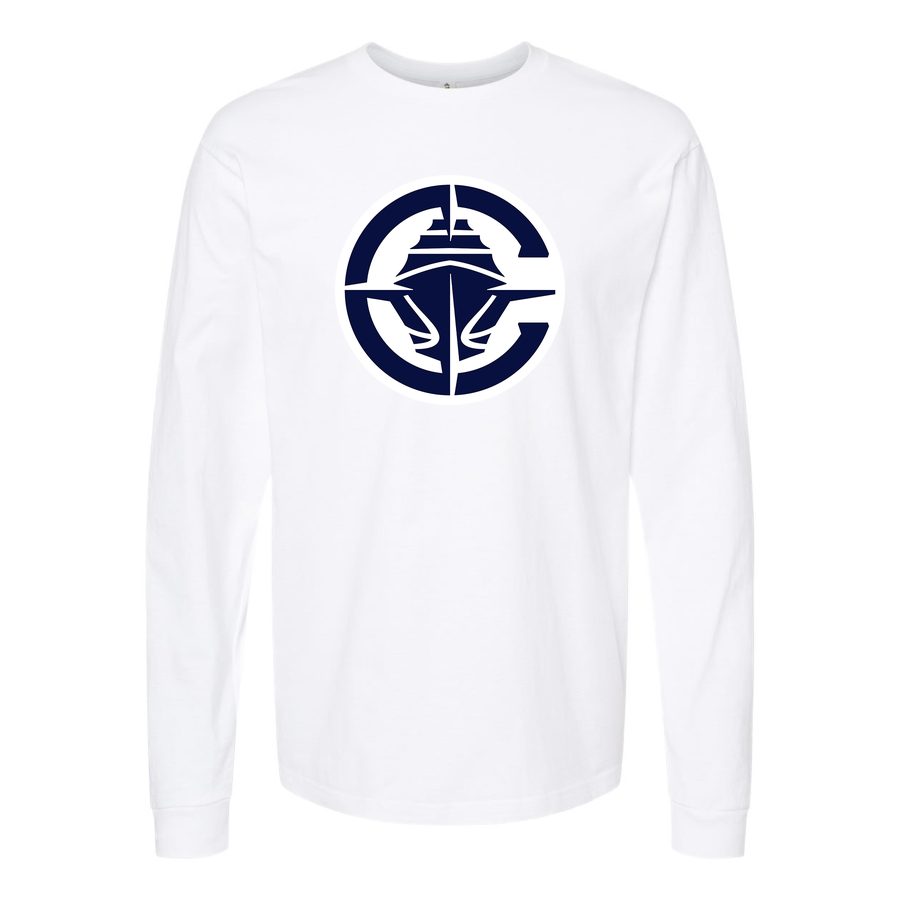 Men's Los Angeles Clippers Long sleeves Cotton Blend T-Shirt - White