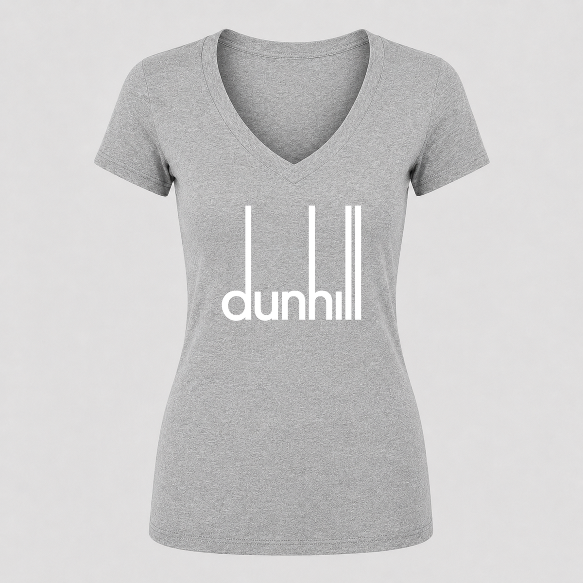 Women's Dunhill V Neck T-Shirt in gray