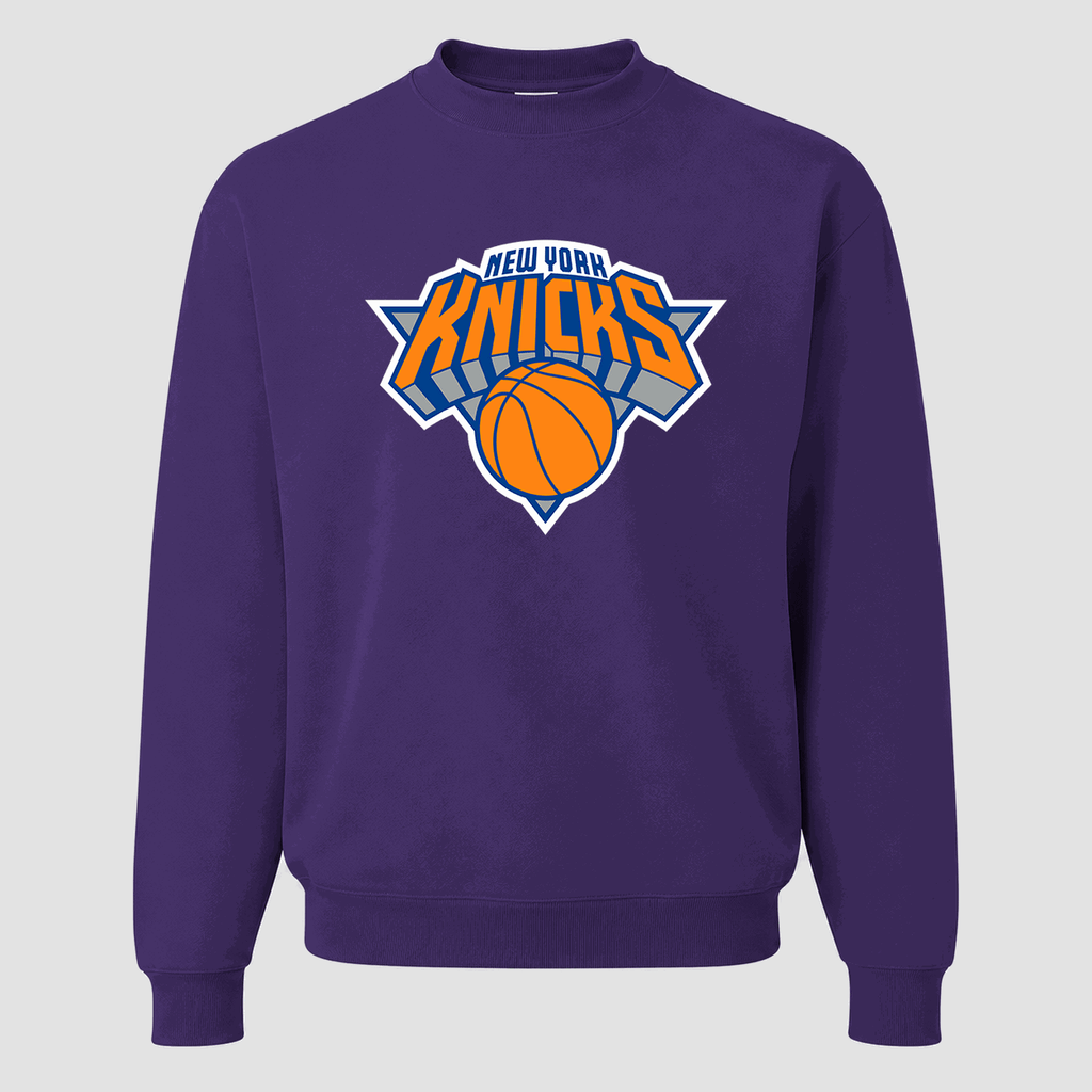 Men's New York Knicks Crewneck Sweatshirt - Purple