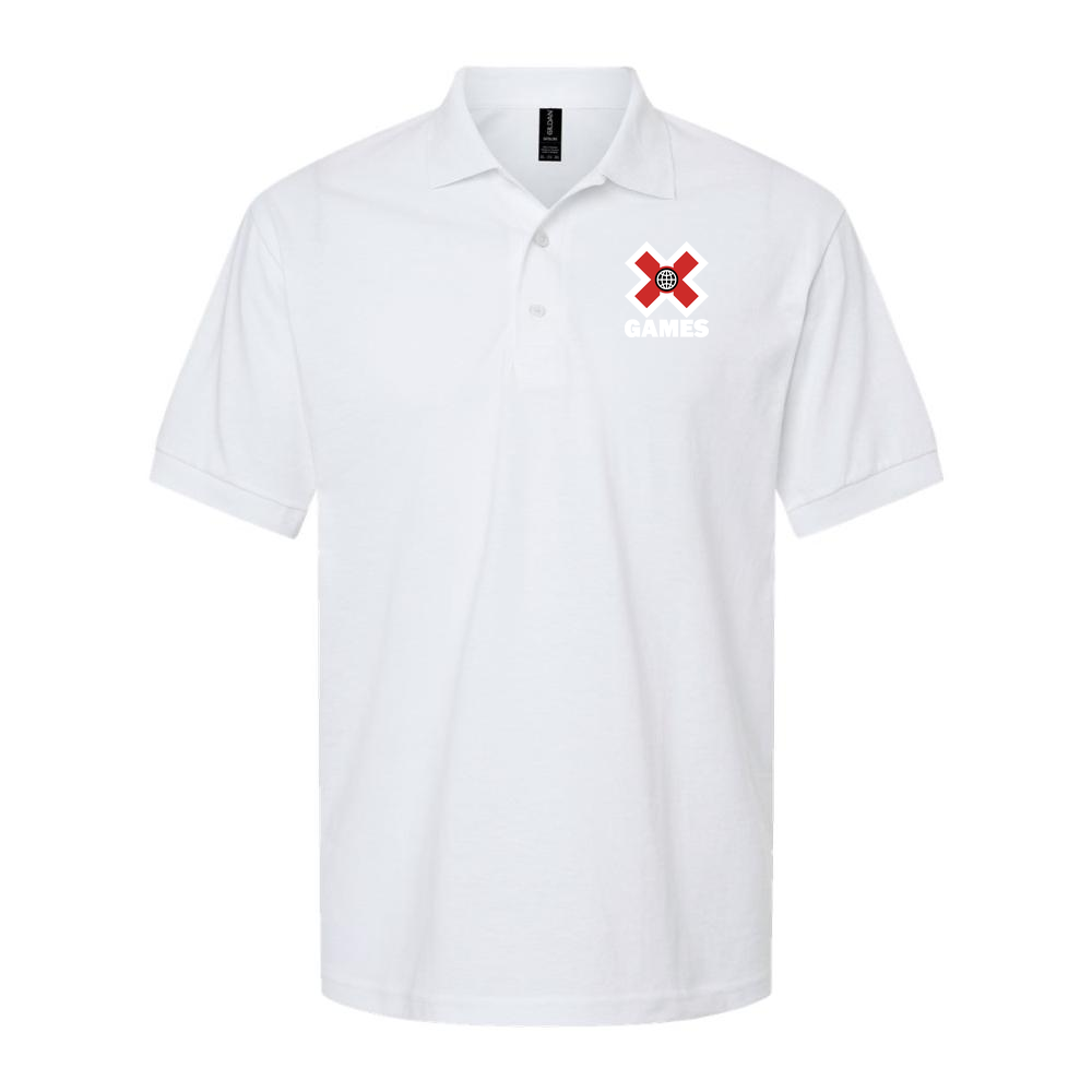 Men's X Games White Logo Dry Blend Polo - White