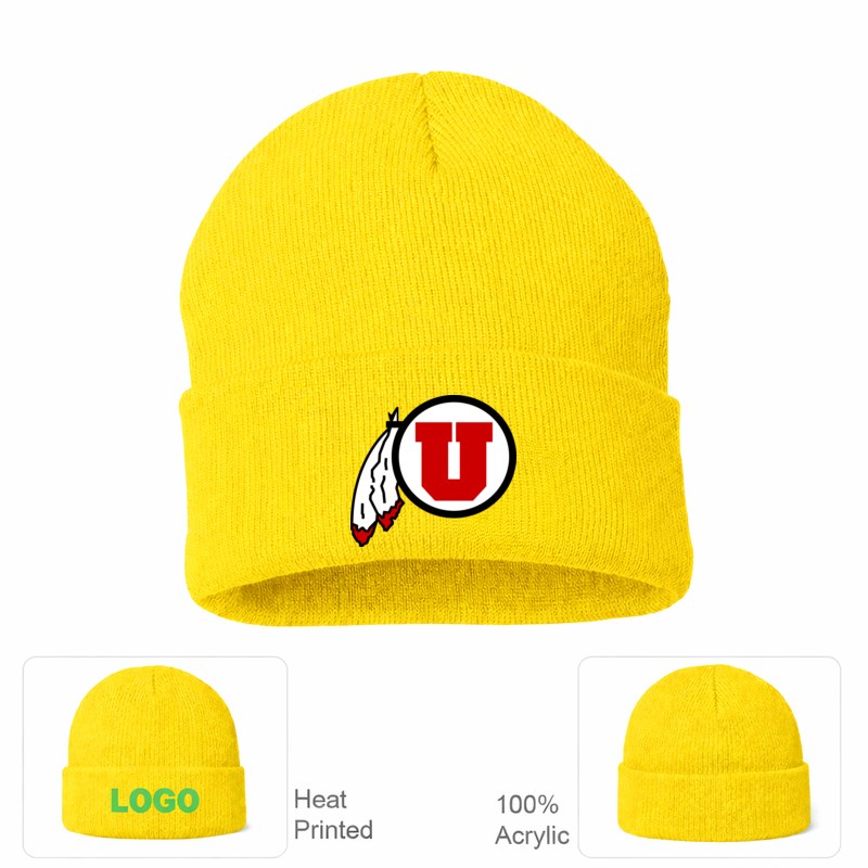 Utah Utes Yellow Beanie Hat