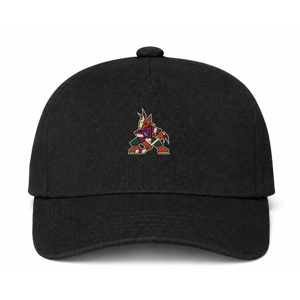 Arizona Coyotes NHL Logo Black Dad Baseball Cap Hat