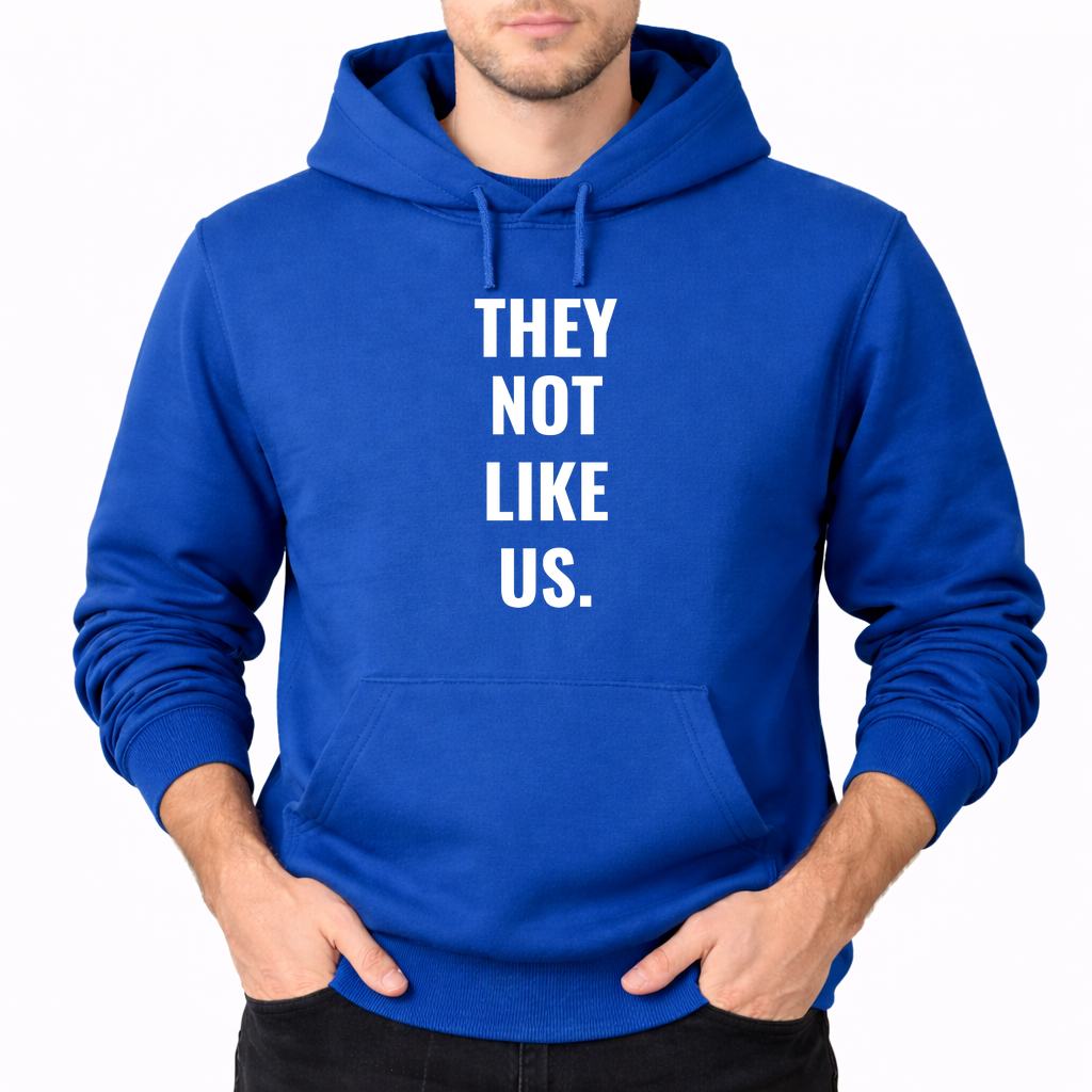 Men's They Not Like Us Pullover Hoodie - Blue