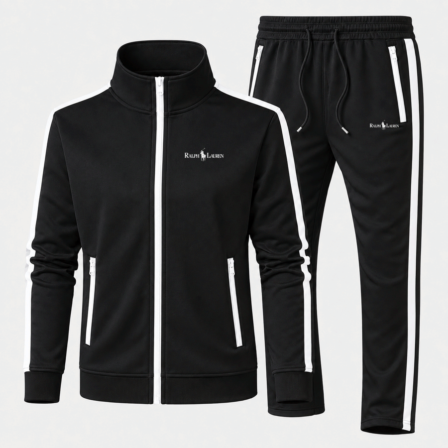 Polo Ralph Lauren white tracksuit in Black