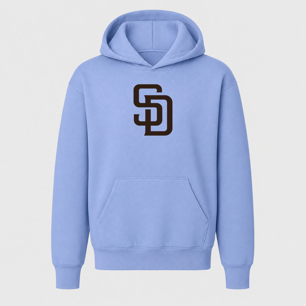Youth San Diego Padres Pullover Hoodie - Light Blue