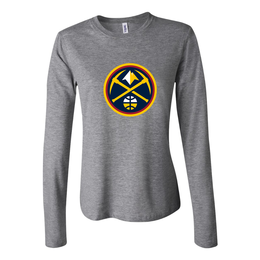 Women's Denver Nuggets Long Sleeve T-Shirt - Gray