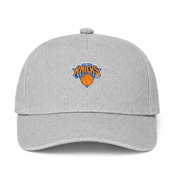 New York Knicks NBA Logo Gray Dad Baseball Cap Hat