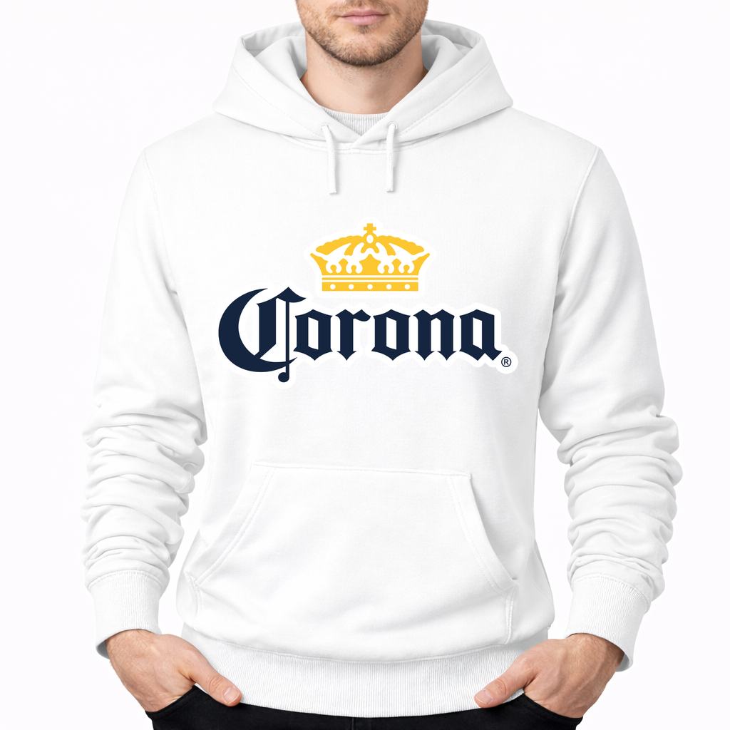 Men's Corona Pullover Hoodie - White
