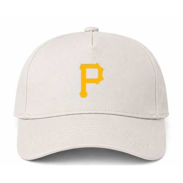 Pittsburgh Pirates MLB Logo Beige Dad Baseball Cap Hat