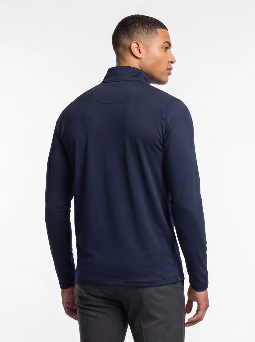 Men's Rolex Lightweight Quarter-Zip Athletic Shirt Long Sleeve Performance Wear