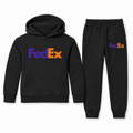 FedEx youth hoodie jogger set - Black