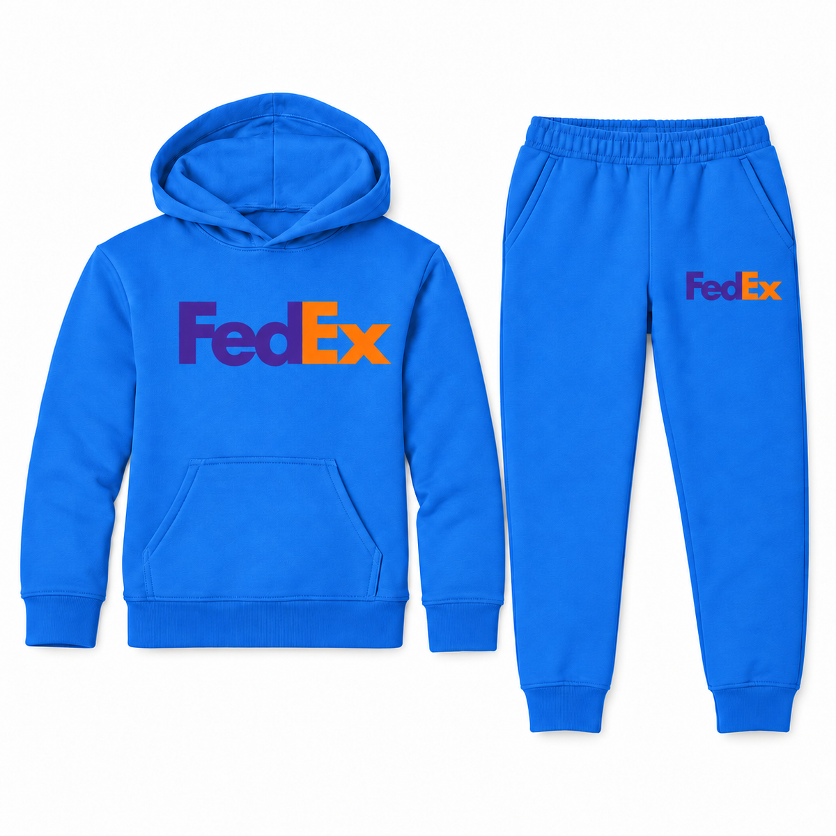 FedEx youth hoodie jogger set - Blue