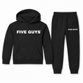 Five Guys youth hoodie and joggers set, black