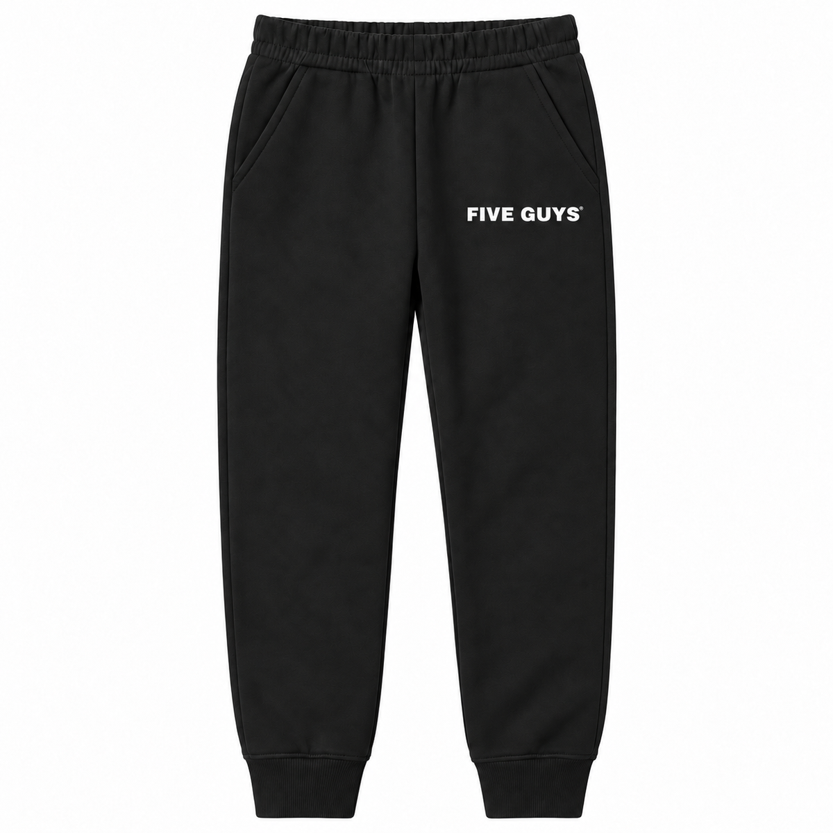 Five Guys youth joggers, black