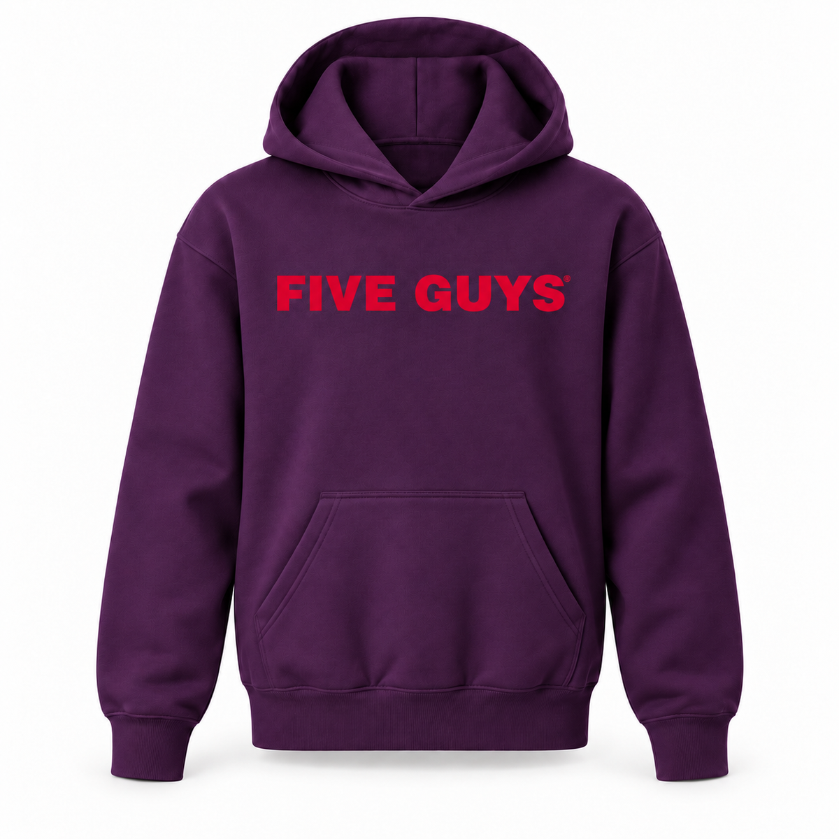 Five Guys youth pullover hoodie in Purple