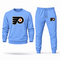 Philadelphia Flyers crewneck sweatshirt and jogger set in Carolina Blue