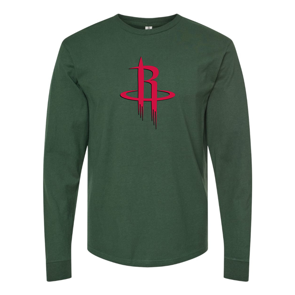 Men's Houston Rockets Long sleeves T-Shirt