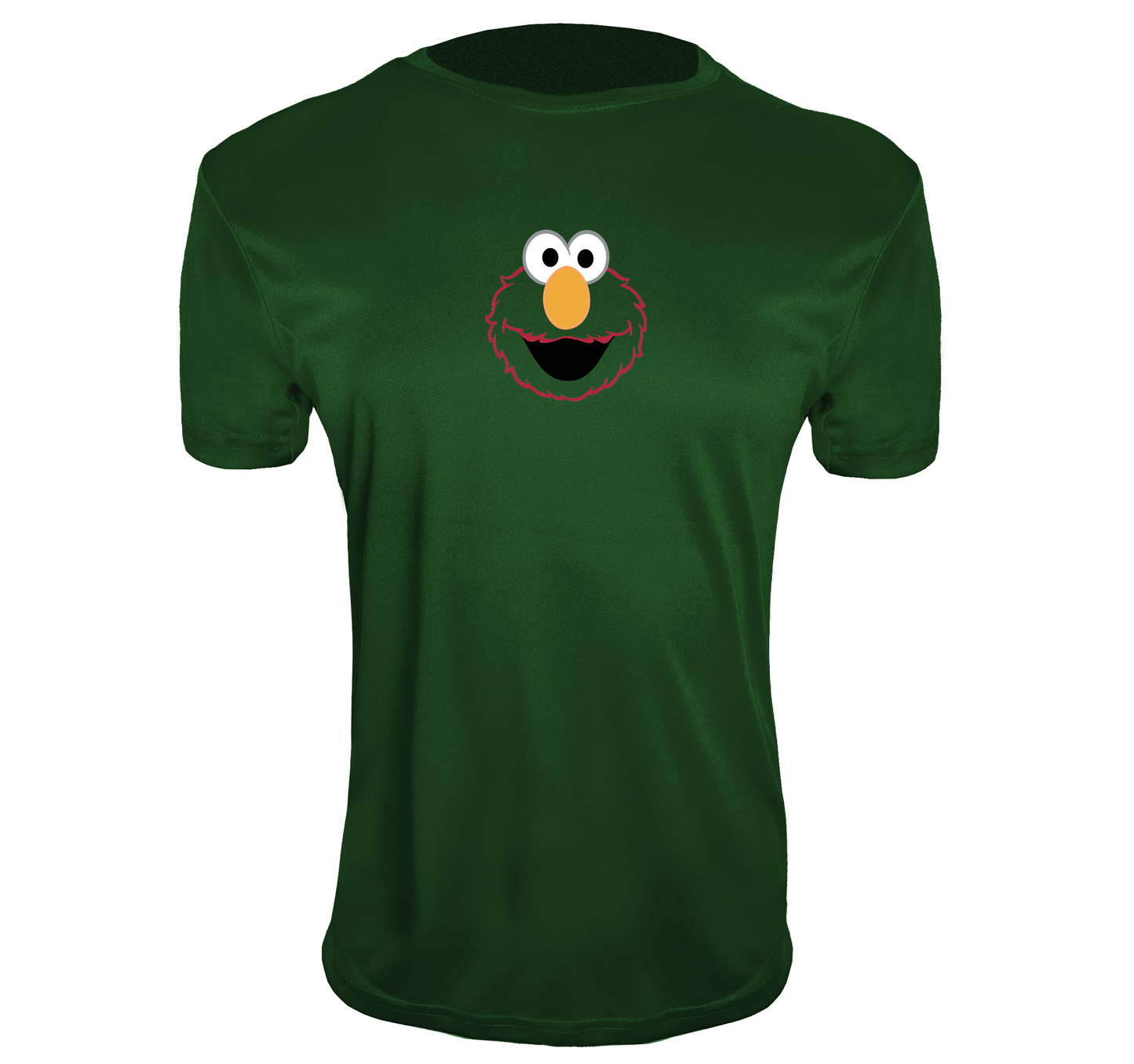 Men's Sesame Street Elmo Face Polyester T-Shirts