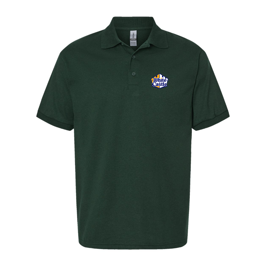 Men's White Castle Dry Blend Polo