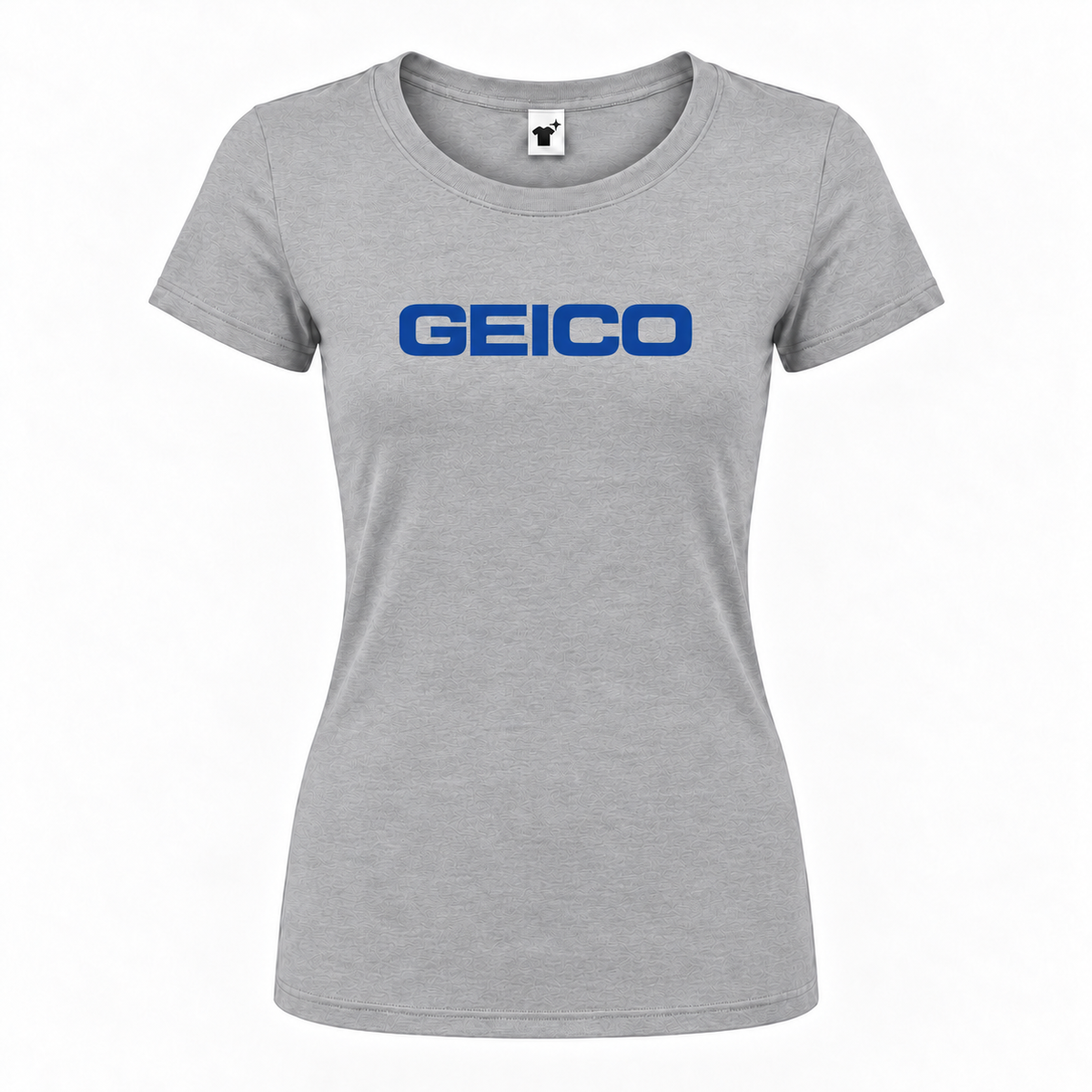 Women's Geico Round Neck T-Shirt, gray