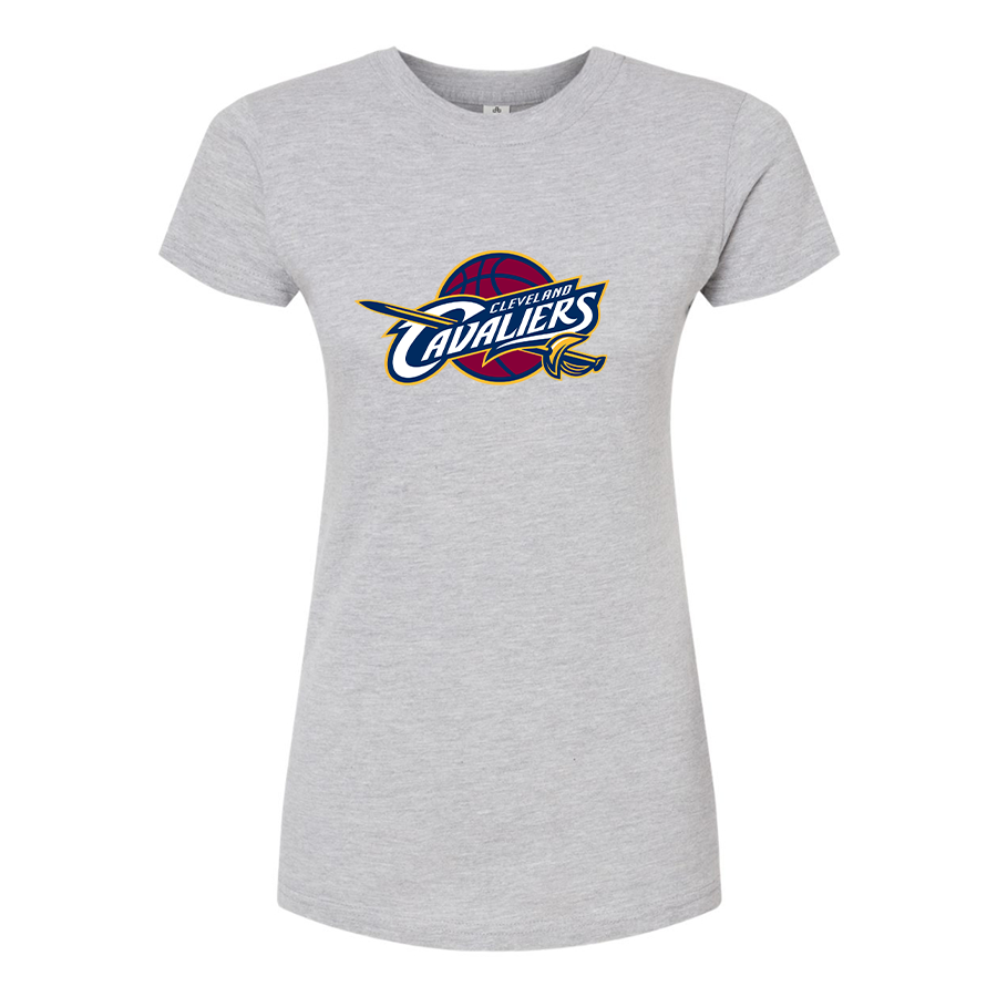 Women's Cleveland Cavaliers  Round Neck T-Shirt