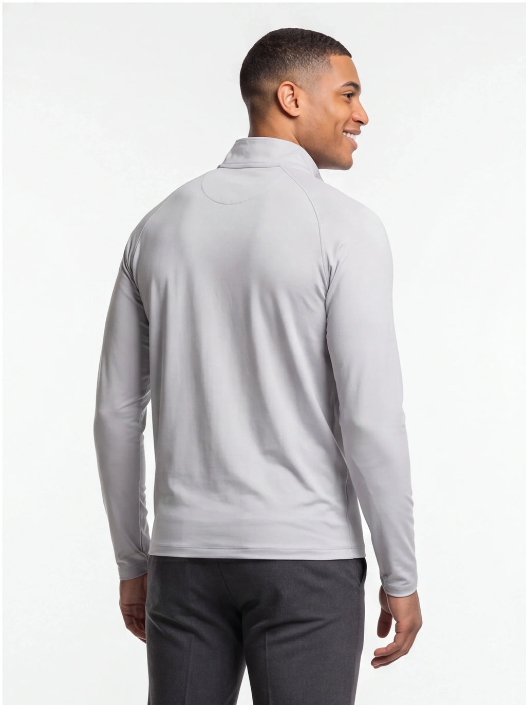 Men's Rolex Lightweight Quarter-Zip Athletic Shirt Long Sleeve Performance Wear