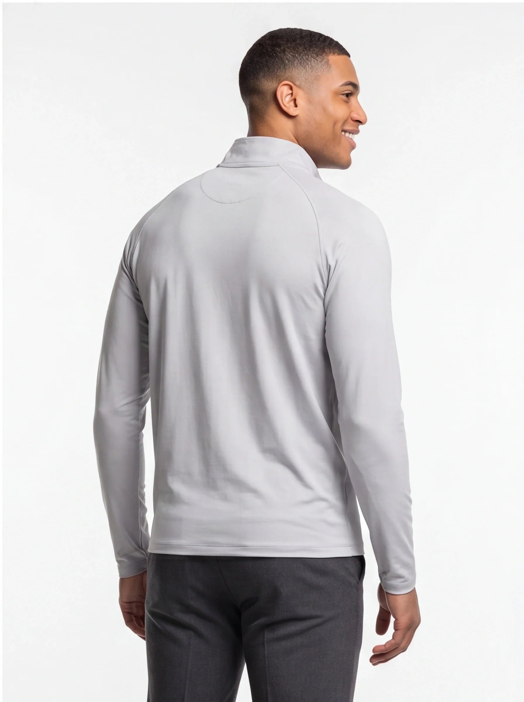 Men's Rolex Lightweight Quarter-Zip Athletic Shirt Long Sleeve Performance Wear