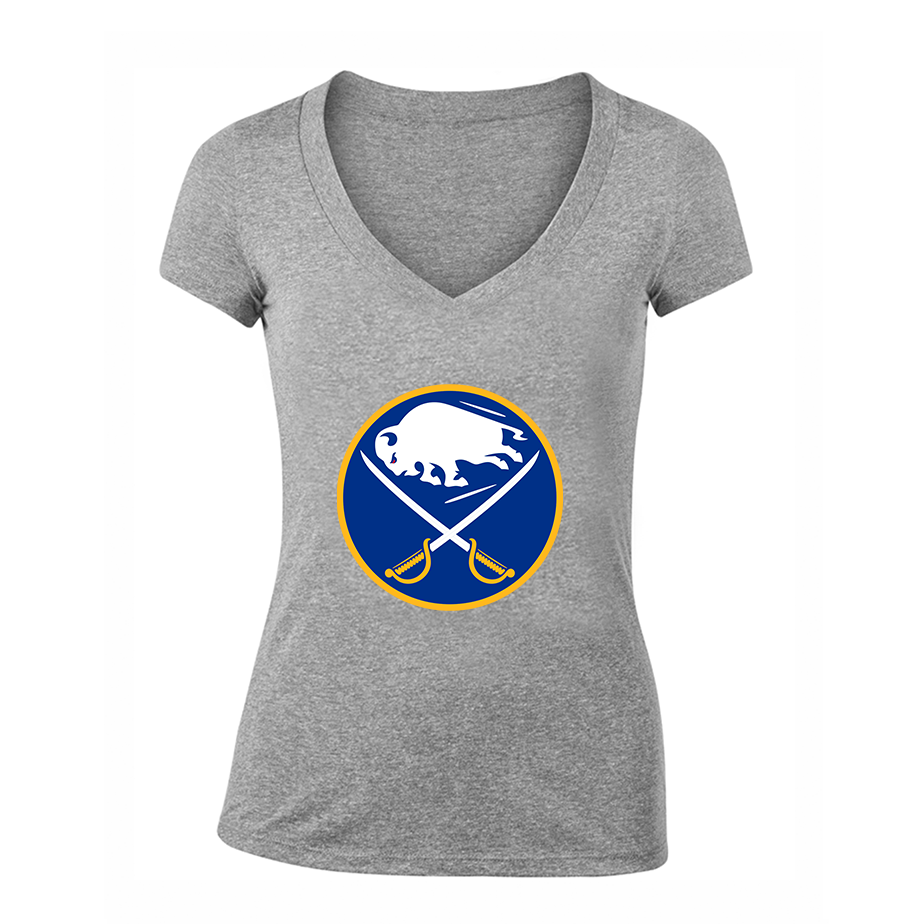 Women's NHL Buffalo Sabres V Neck T-Shirt