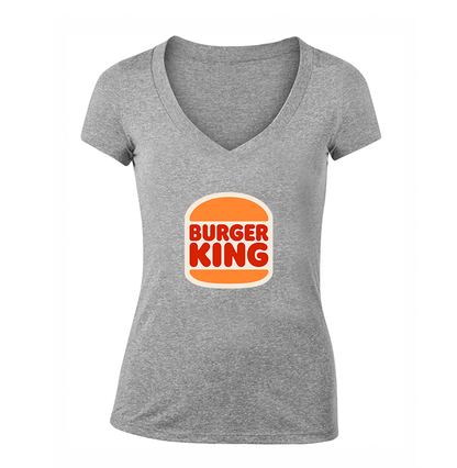 Women's Burger King V Neck T-Shirt