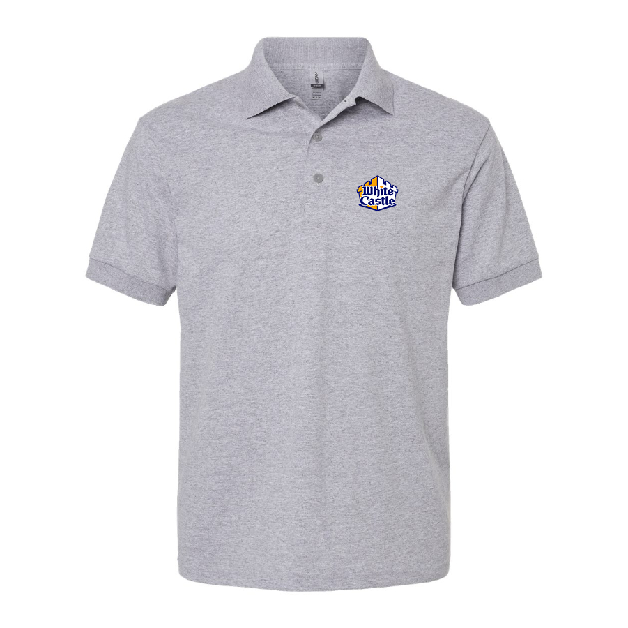 Men's White Castle Dry Blend Polo