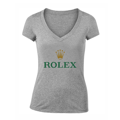 Women's Rolex V Neck T-Shirt