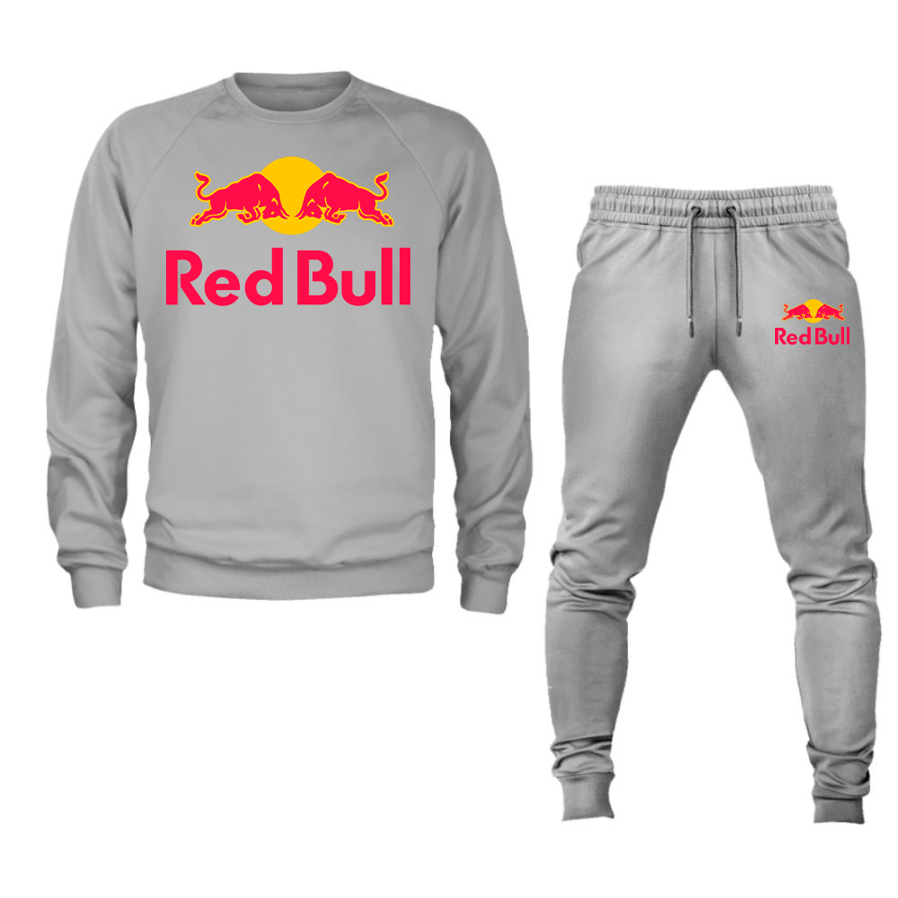Men's Red Bull Crewneck Sweatshirt Joggers Set