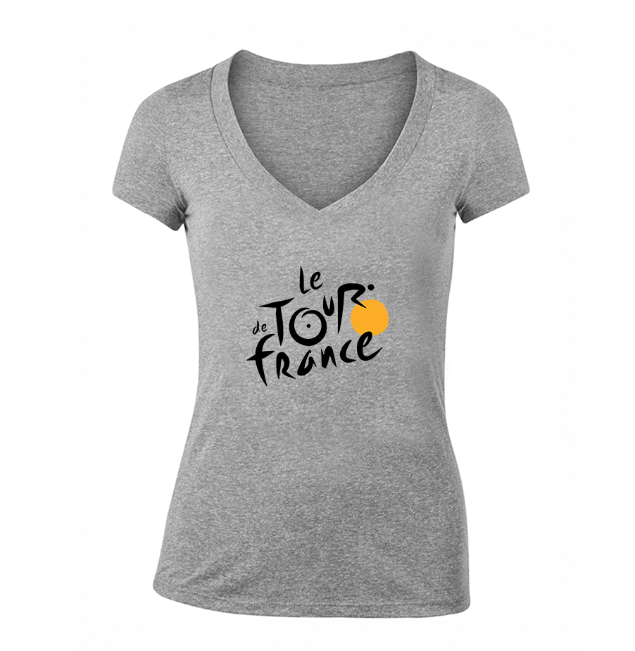 Women's Le Tour De France V Neck T-Shirt