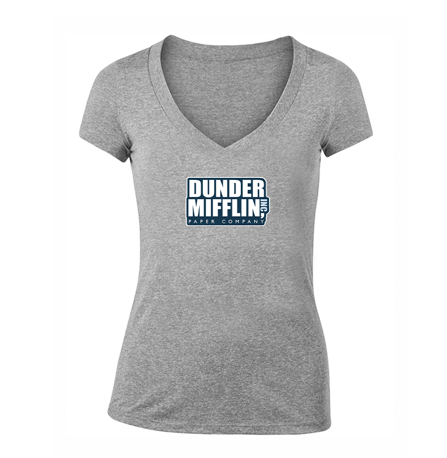 Women's Dunder Mifflin V Neck T-Shirt