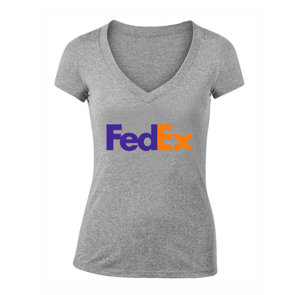 Women's FedEx V Neck T-Shirt