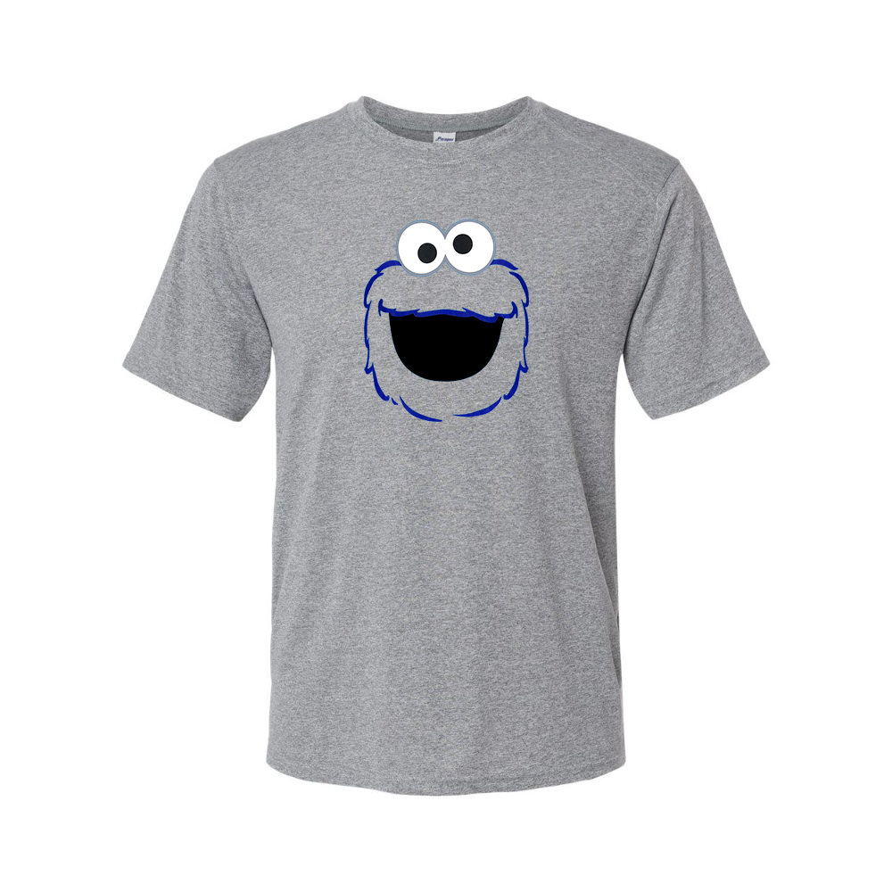 Youth  Sesame Street Cookie Monster face Performance T-Shirt