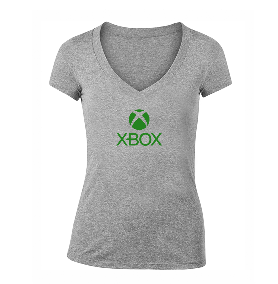 Women's X Box Gaming V Neck T Shirt – Tee