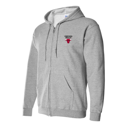 Men's Chicago Bulls Zipper  Hoodie